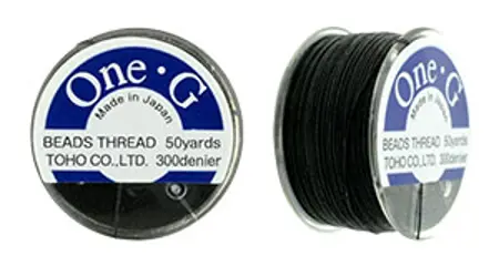 Toho One-G nylonová nit  Black PT-50-2 černá